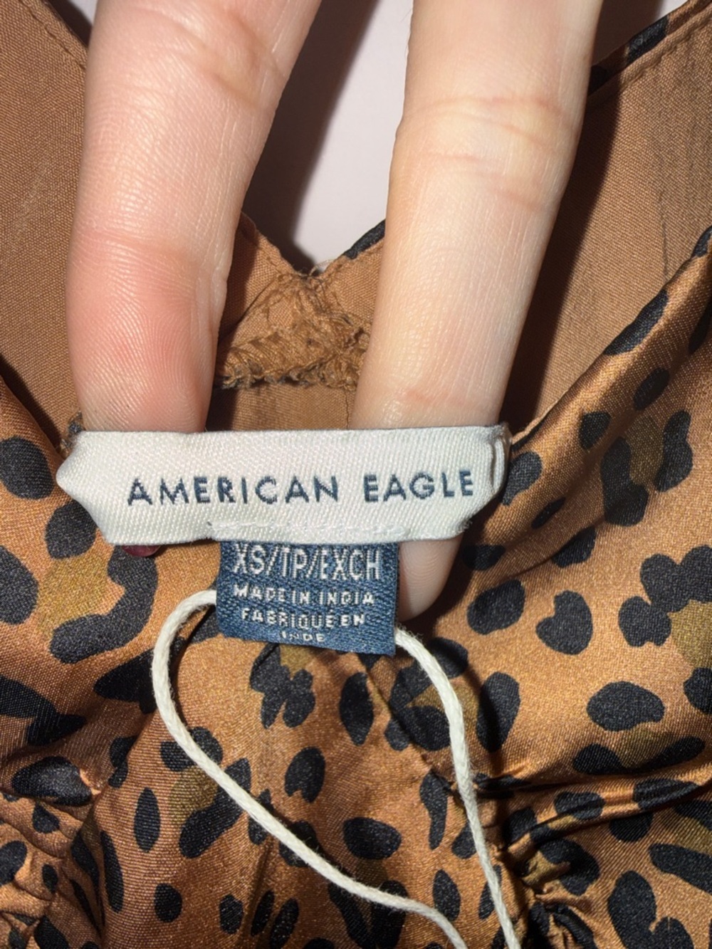 American Eagle Outfitters Leopard Print Maxi Dress in Tan and Black - Picture 2 of 6